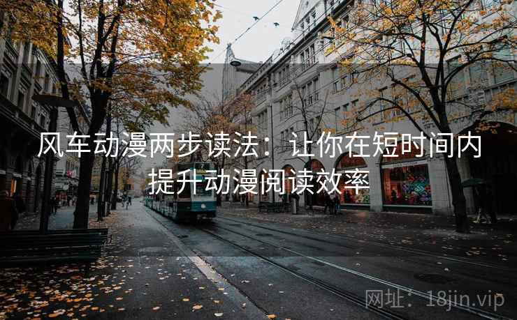 风车动漫两步读法：让你在短时间内提升动漫阅读效率