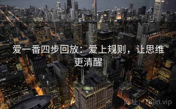 爱一番四步回放：爱上规则，让思维更清醒